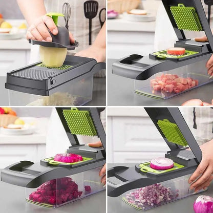 12-in-1- Easy to use vegatable cutter