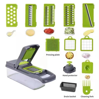 12-in-1- Easy to use vegatable cutter