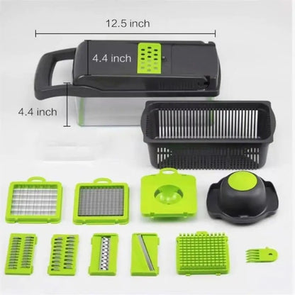 12-in-1- Easy to use vegatable cutter