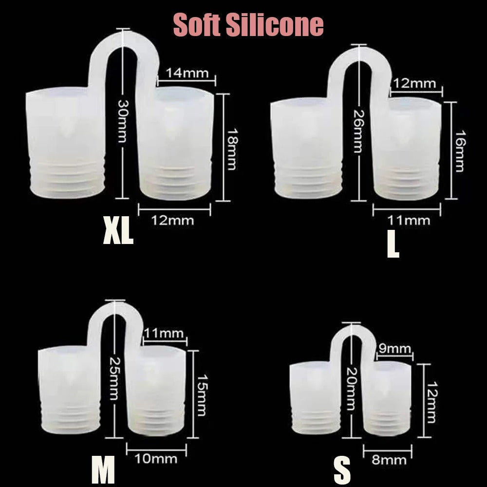 Silicone Magnetic Anti Snore Stop Snoring Nose Clip Sleep Tray Sleeping Aid Apnea Guard Night Device with Case Anti Ronco 1/4PCS
